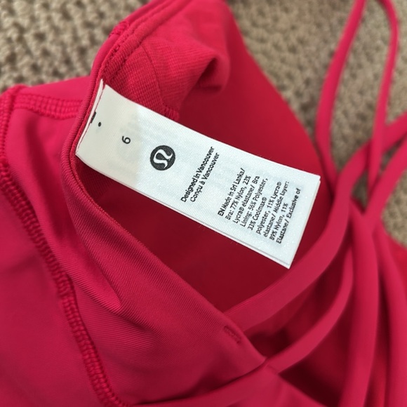 Lululemon Energy Longline Bra Sports Bra - Dark Pink - Picture 5 of 5